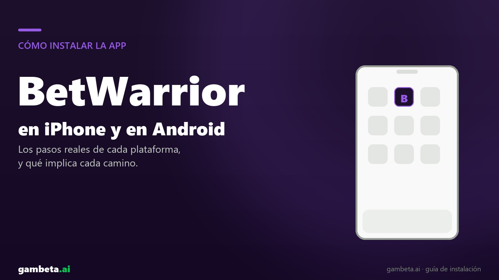 So lädst du die BetWarrior-App auf iPhone und Android herunter und installierst sie
