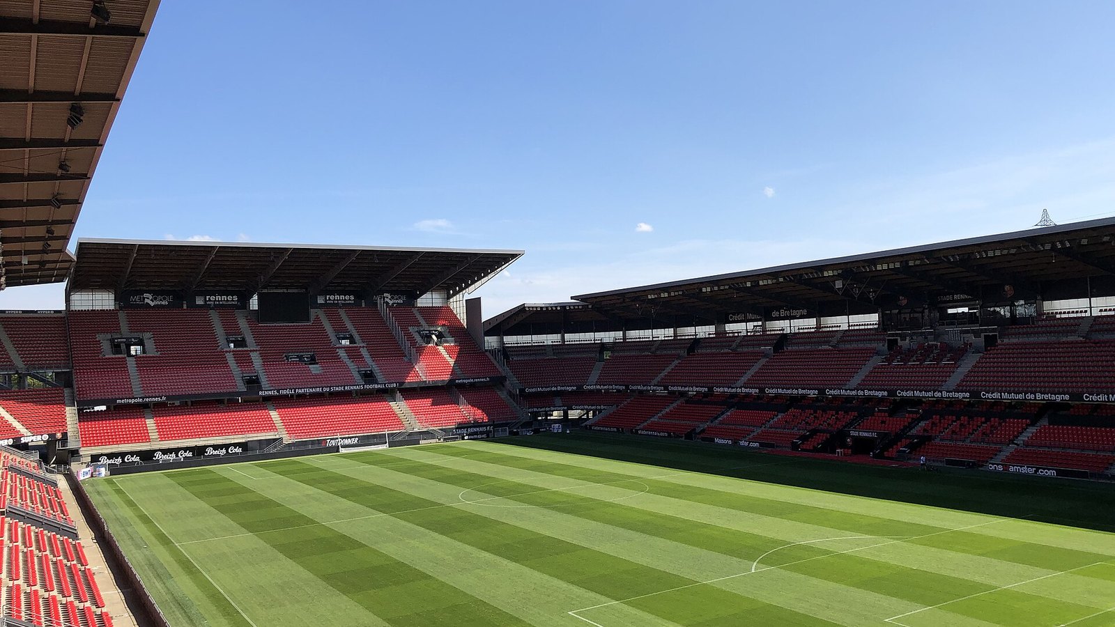 Roazhon Park, stade du Stade Rennais  le club de Ligue 1 que lIA de gambeta lit le mieux