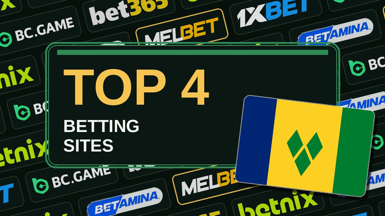 Top 4 betting sites in St. Vincent & Grenadines
